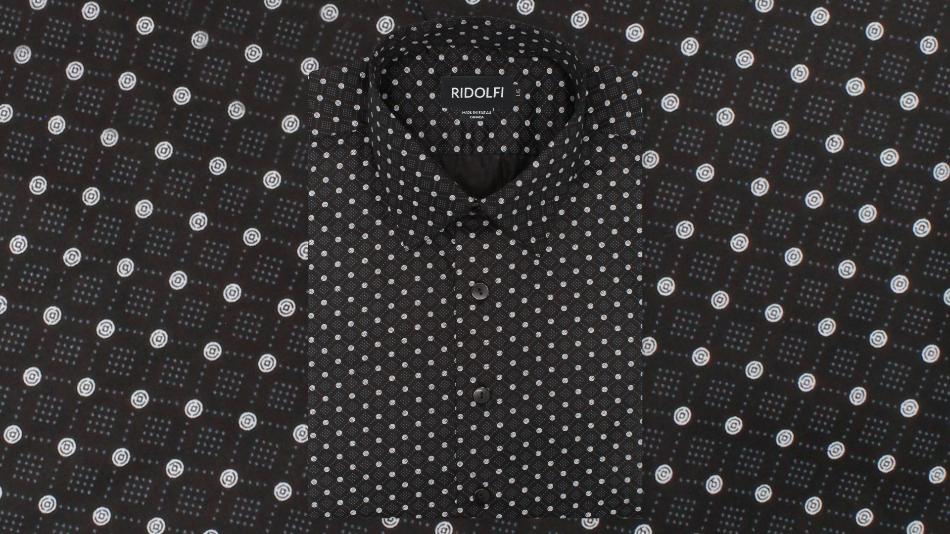 Black Dotted Casual Shirt 81015 1 | Ridolfi Shirts