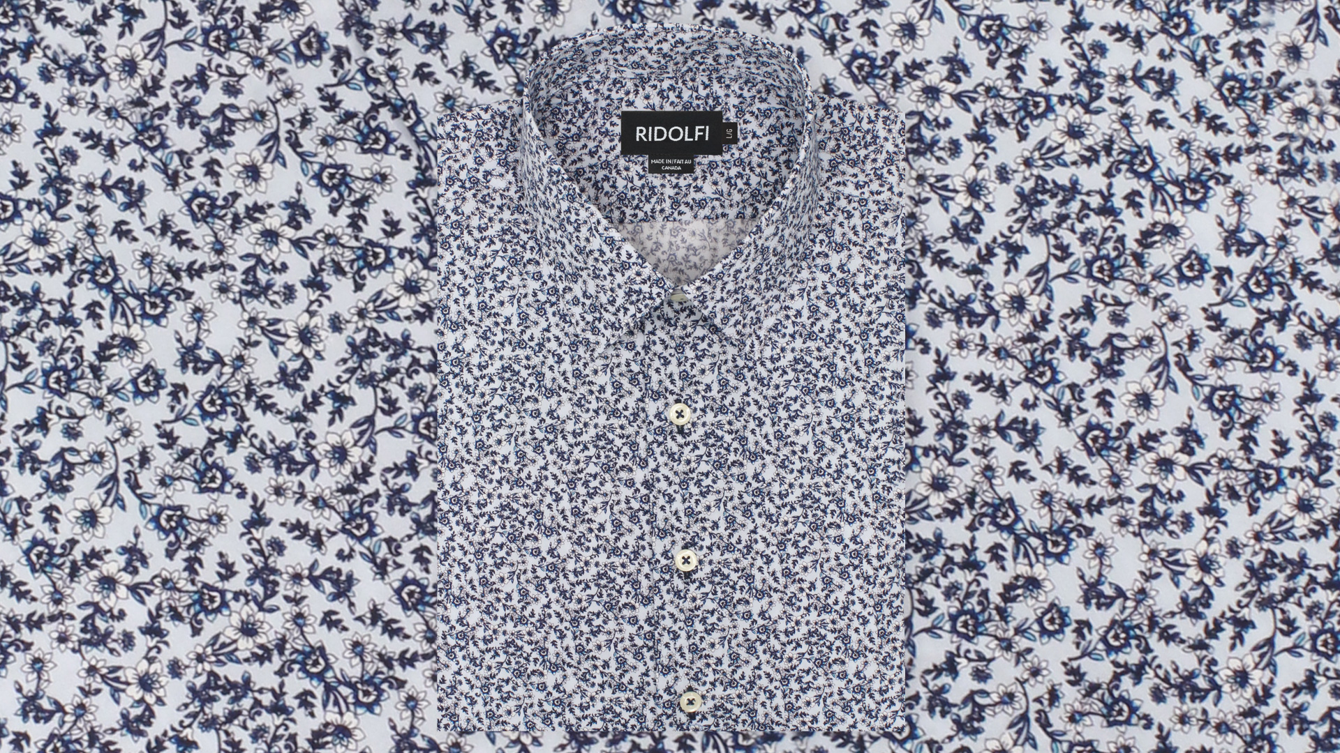 Blue Floral Casual Shirt 81001 1 | Ridolfi Shirts