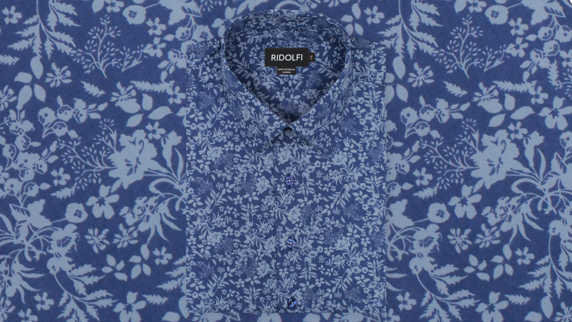 Blue Floral Casual Shirt 81011 1 | Ridolfi Shirts