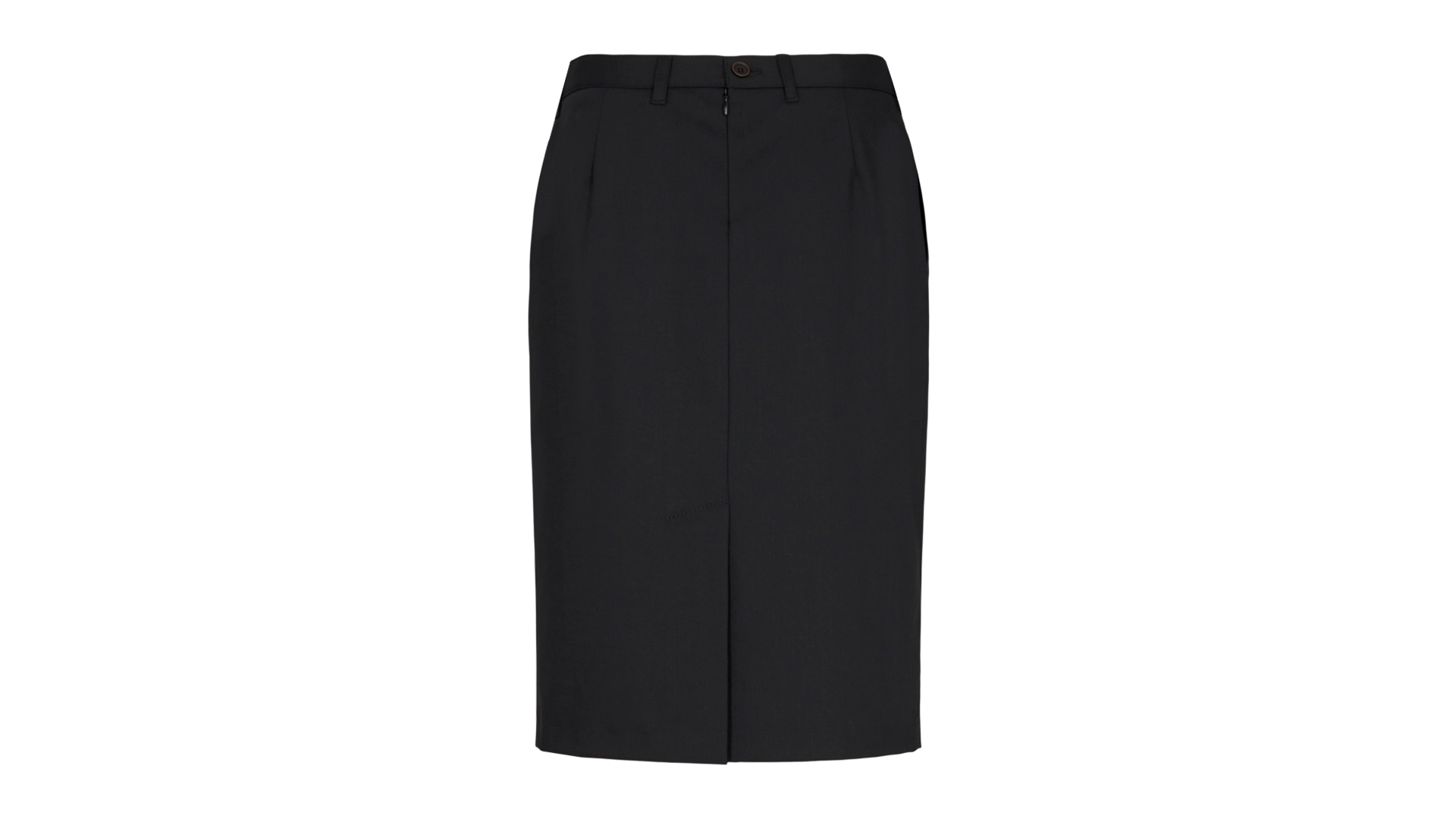 Women's Wool Blend Black Skirt