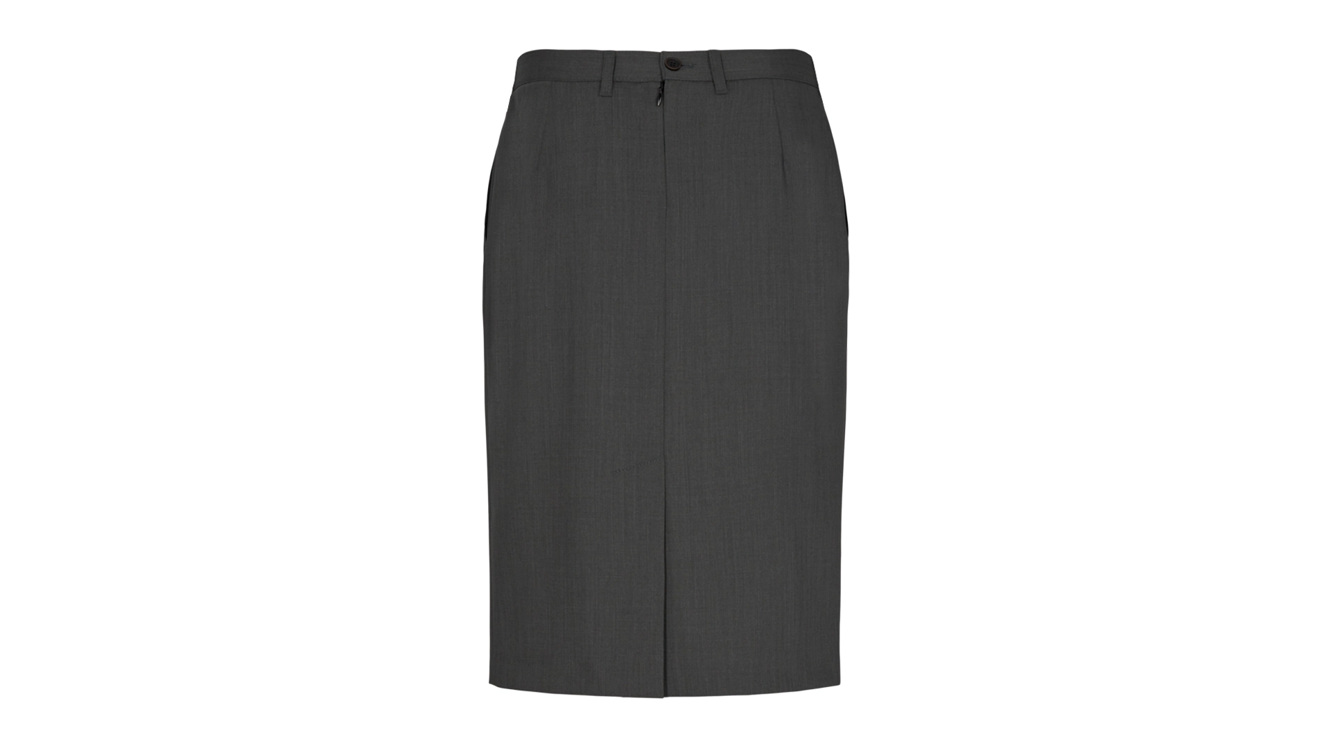 Women's Wool Blend Charcoal Grey Skirt