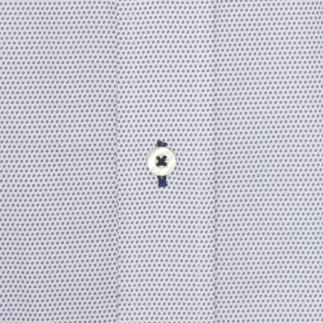 Men's Blue Dotted Dress Shirt | Ridolfi Shirts