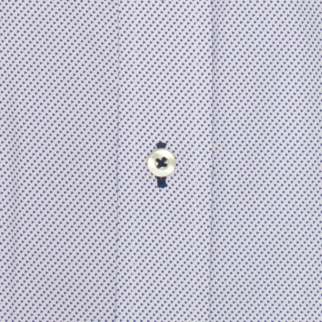 Men's Blue Geometric Dress Shirt | Ridolfi Shirts