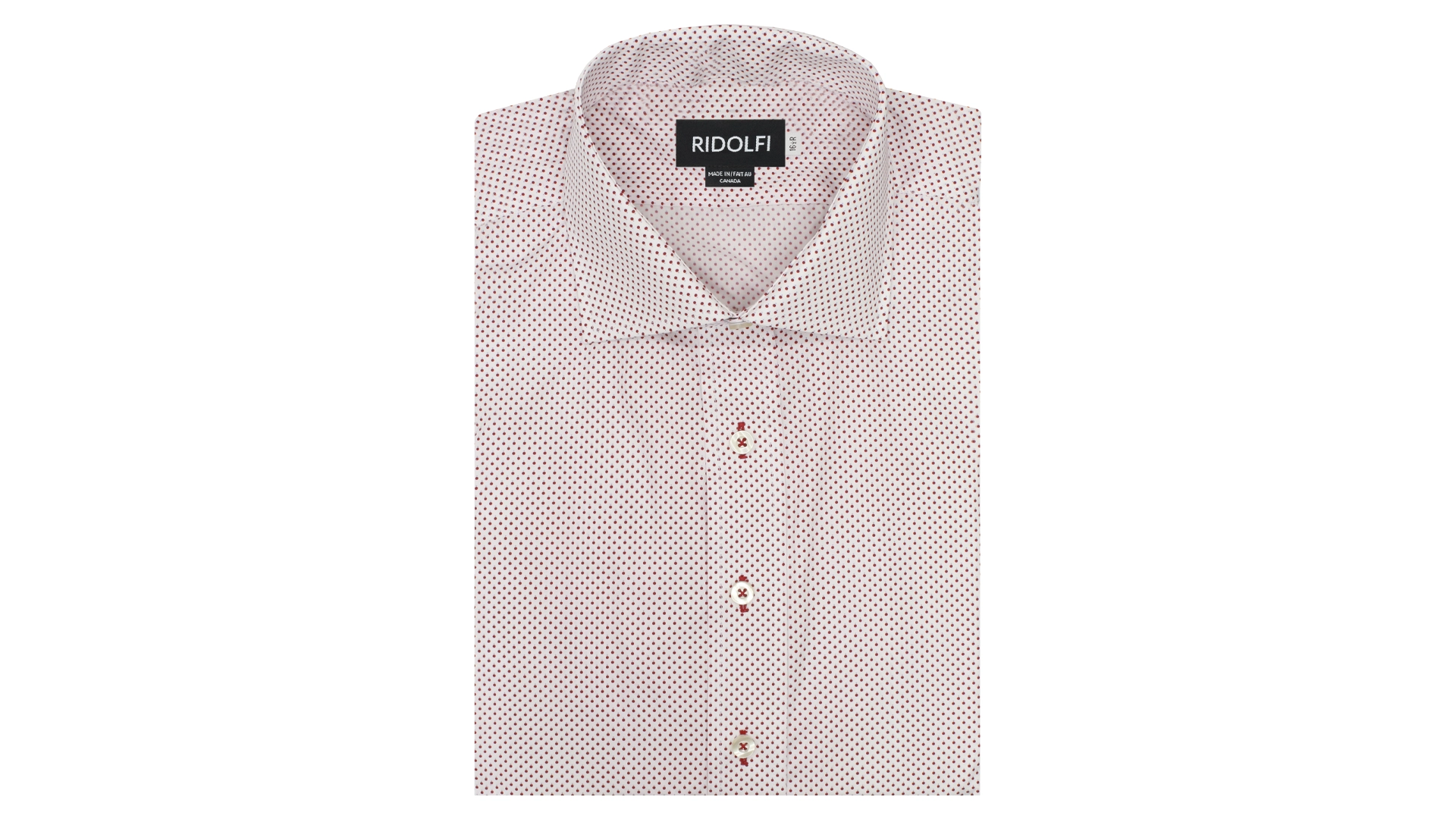 Men's Red Dotted Dress Shirt | Ridolfi Shirts