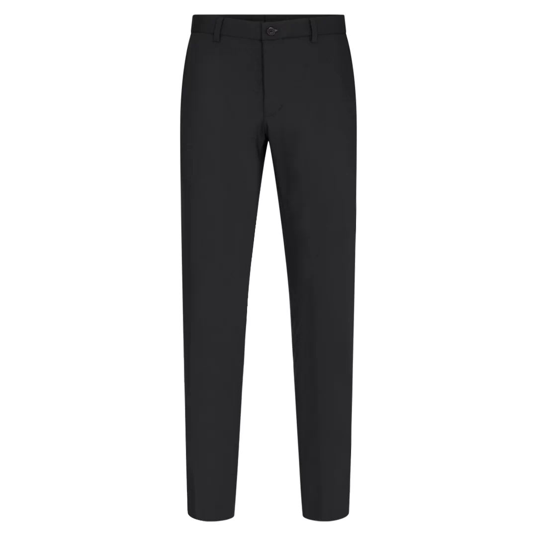 Men's Washable Wool Black Dress Pant - Gala Slacks