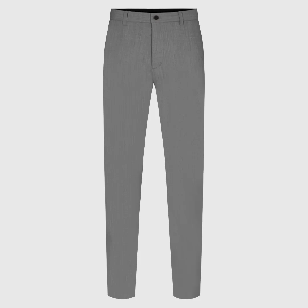 Men's Wool Light Grey Dress Pant - Gala Slacks