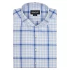 Men's Blue Checked Dress Shirt | Ridolfi Shirts