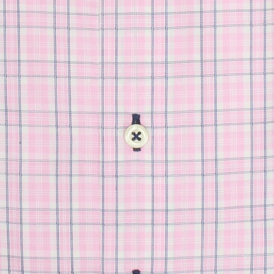 Men's Pink Checked Dress Shirt | Ridolfi Shirts