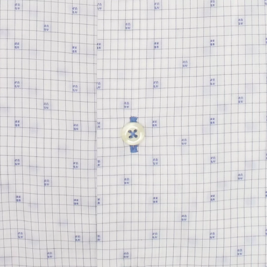 Men's White Checked Dress Shirt | Ridolfi Shirts