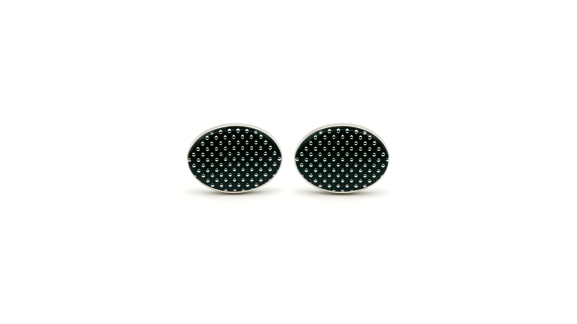 Black Dotted Cufflinks