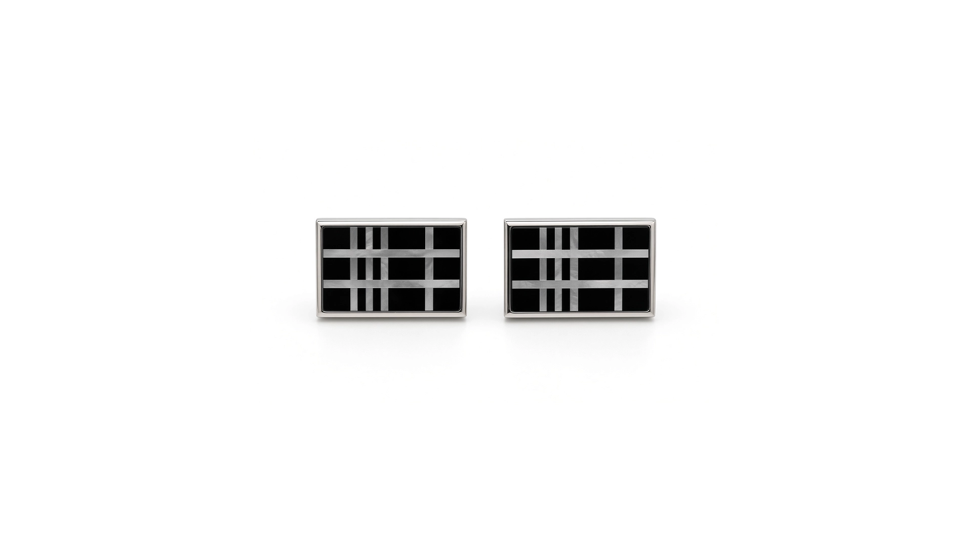 Mother Of Pearl Onyx Cufflinks