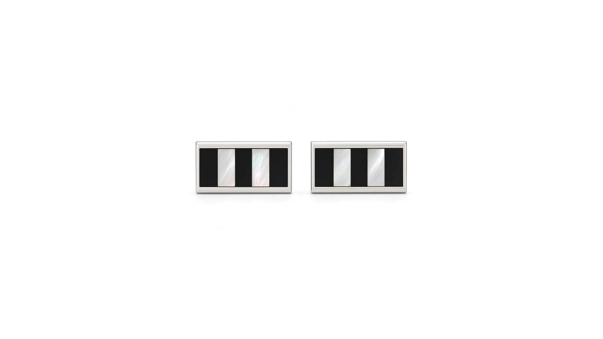 Mother Of Pearl Onyx Cufflinks