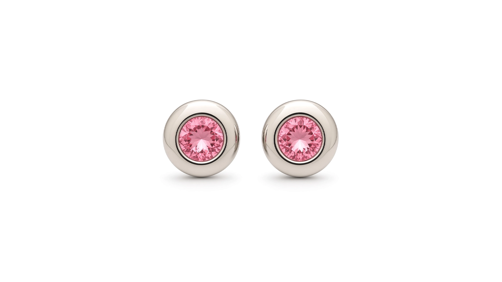 Pink Swarovski Cufflinks