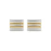 Silver Gold Cufflinks