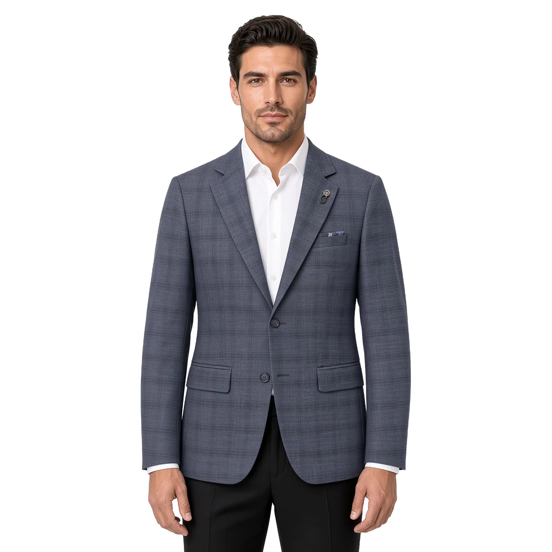 Grey Checked Blazer