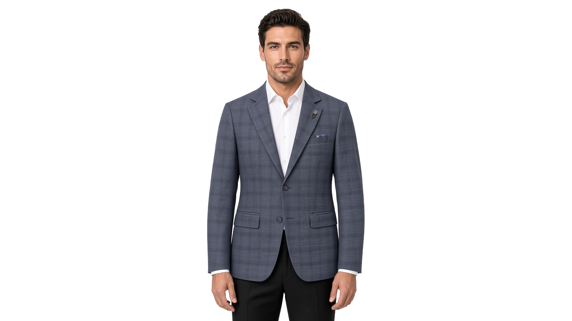 Grey Checked Blazer