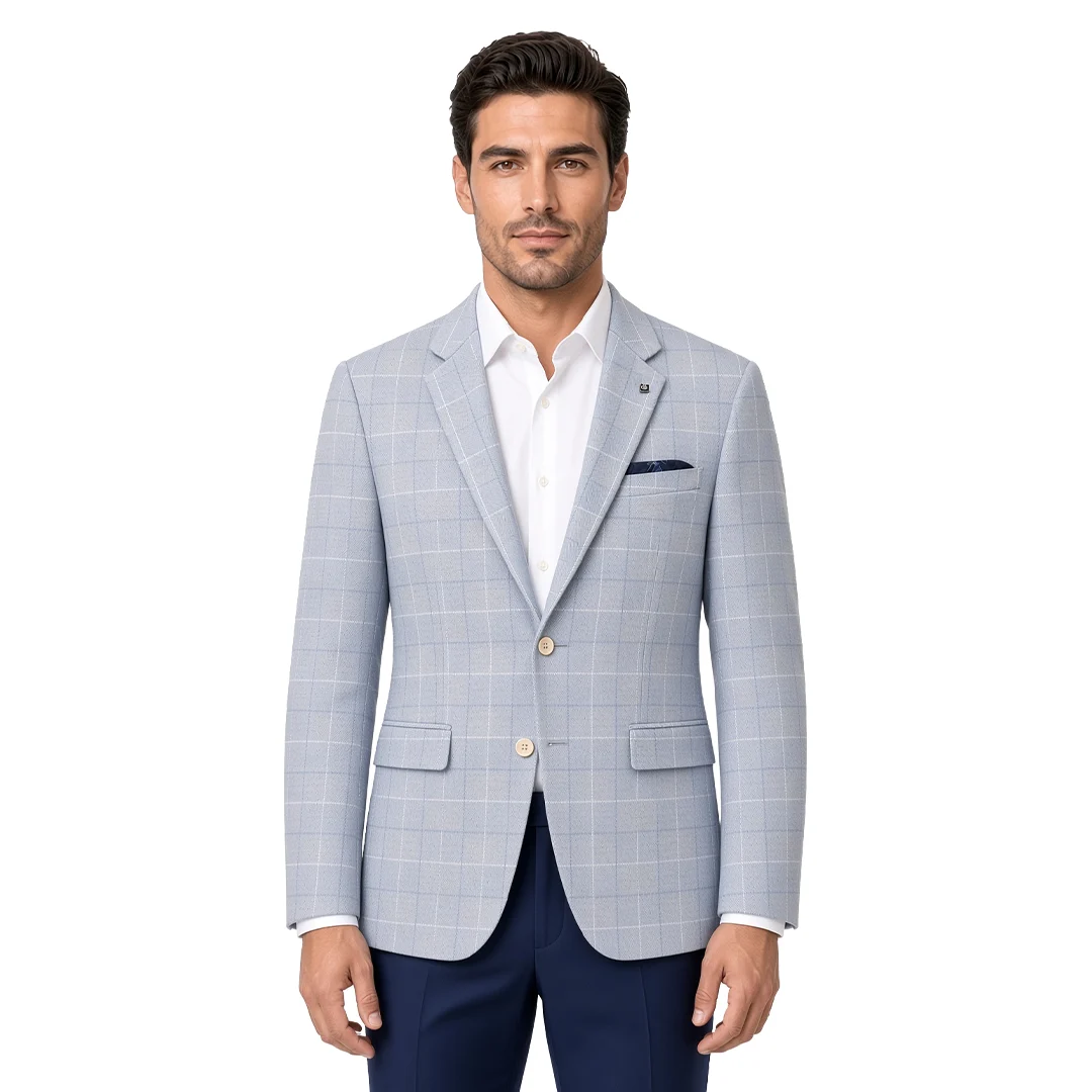 Grey Checked Blazer