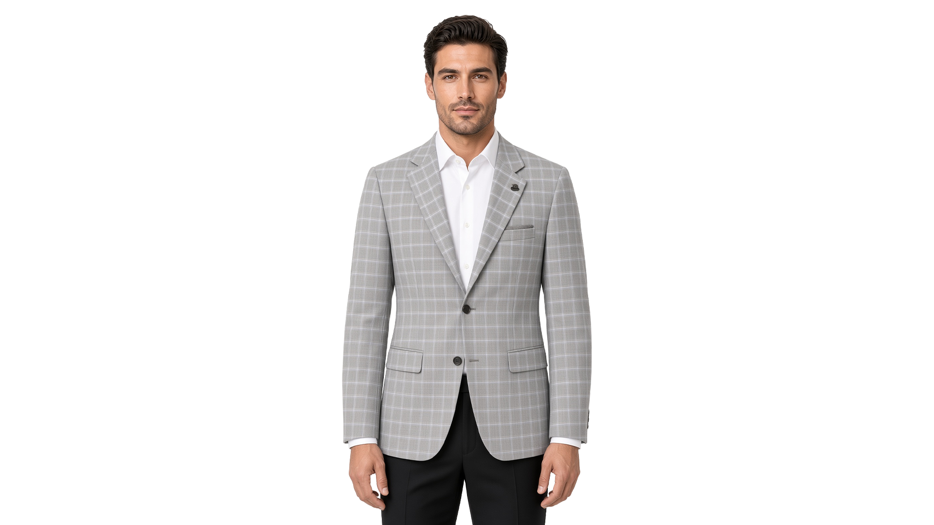 Grey Checked Blazer