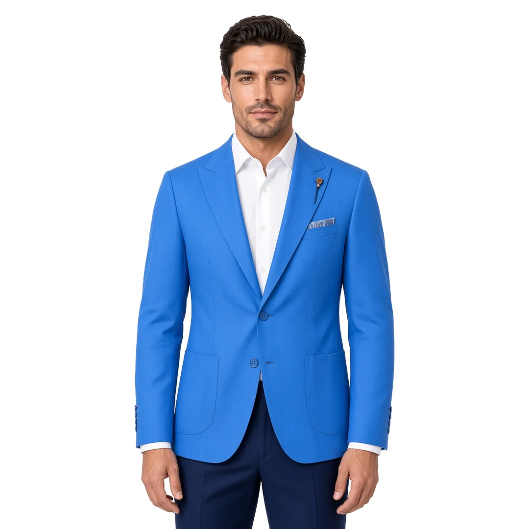 Plain Blue Blazer
