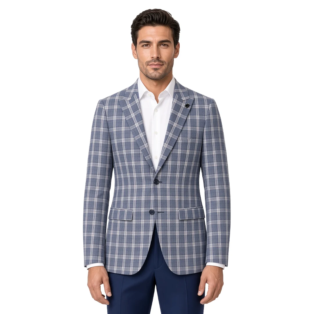 Grey Checked Blazer