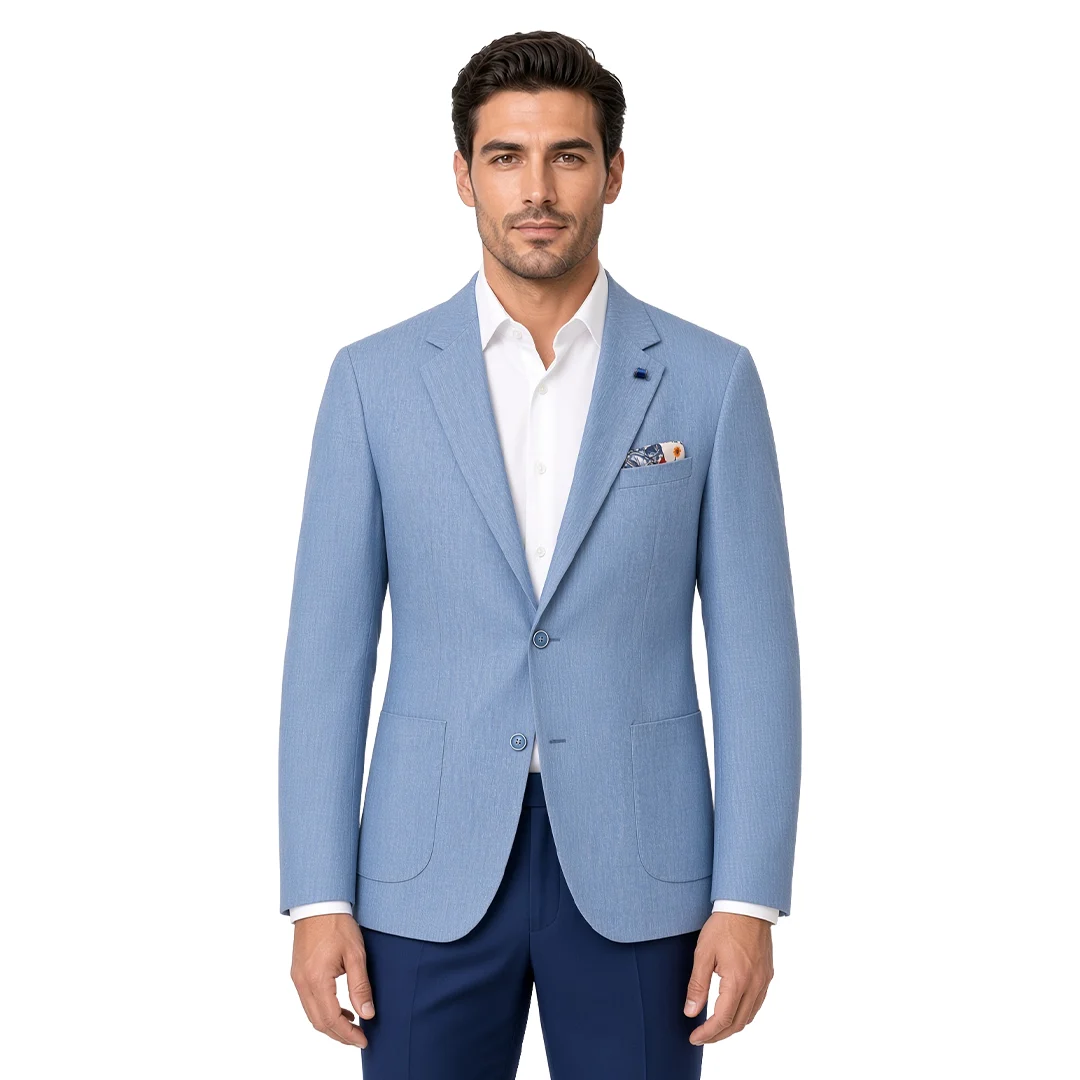 Plain Blue Blazer