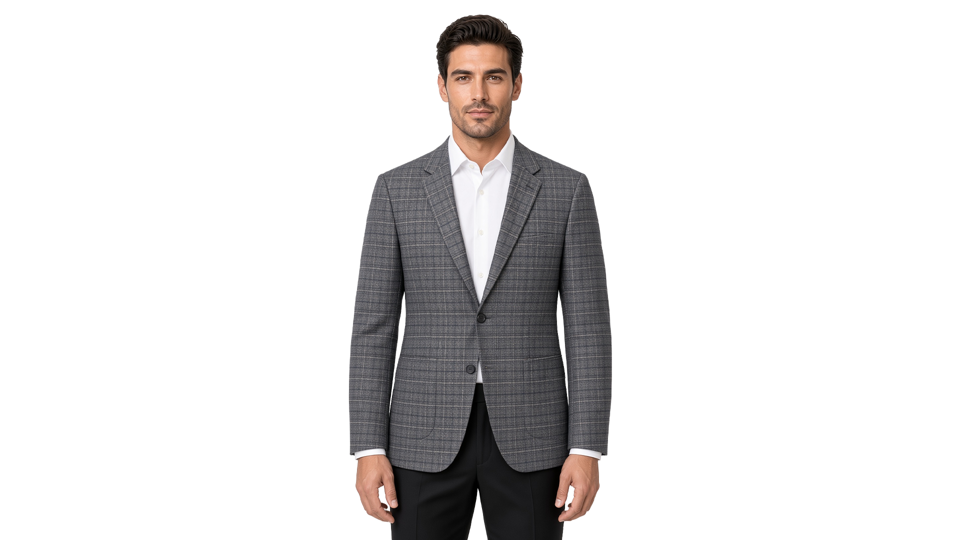 Grey Checked Blazer