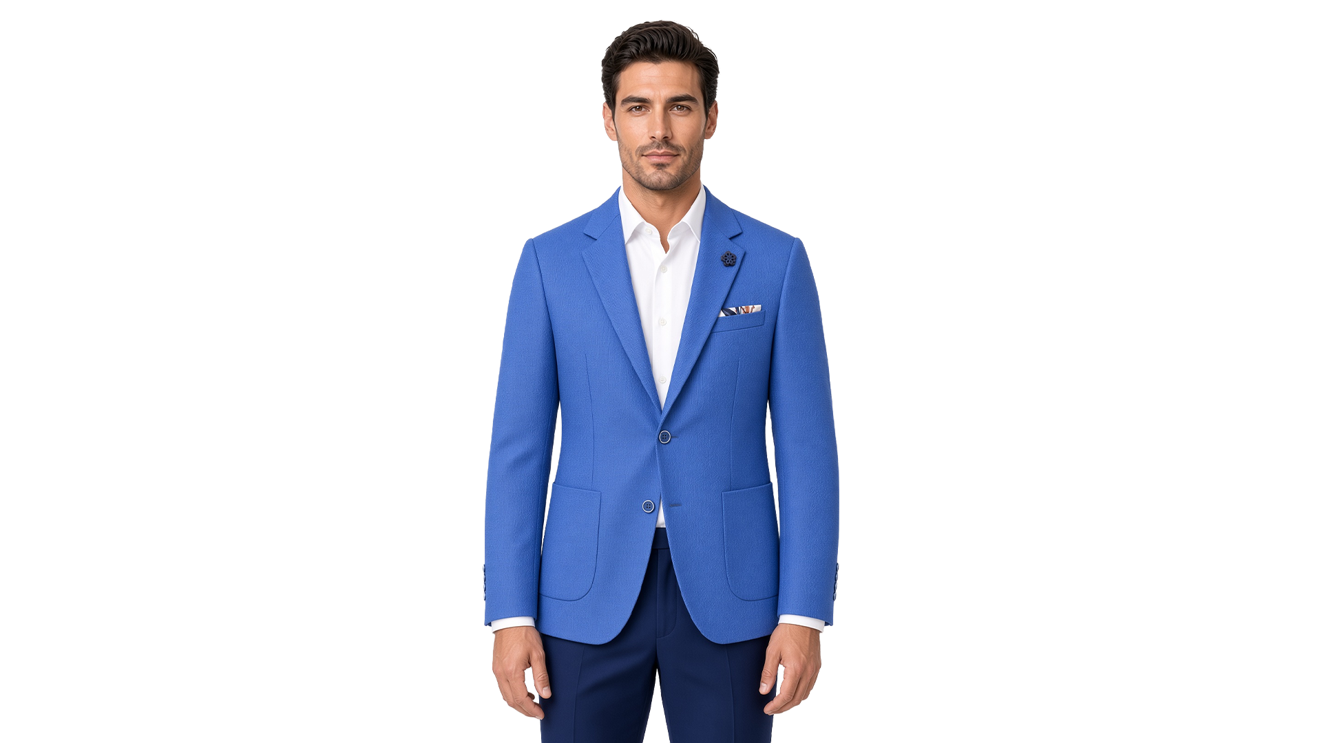 Blue Textured Blazer