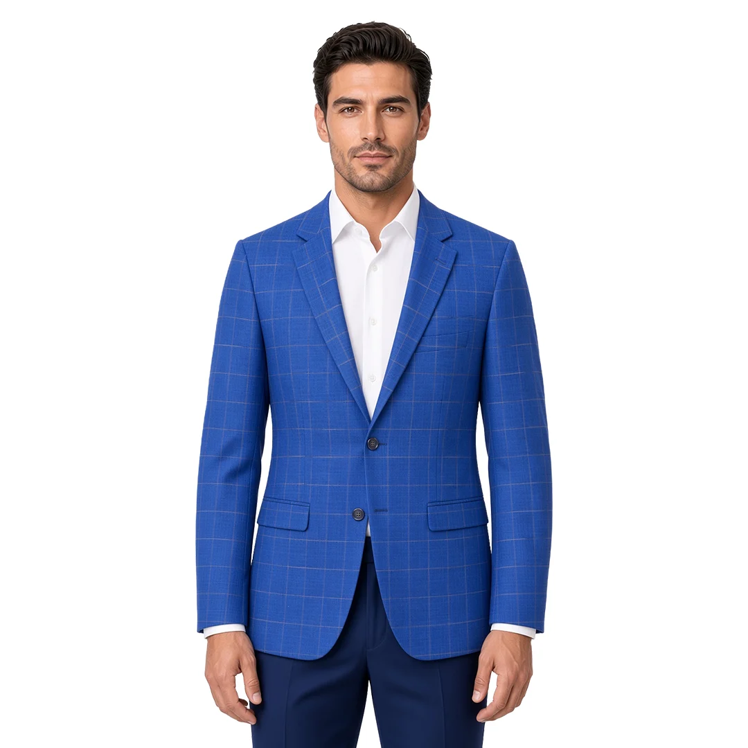 Blue Checked Blazer
