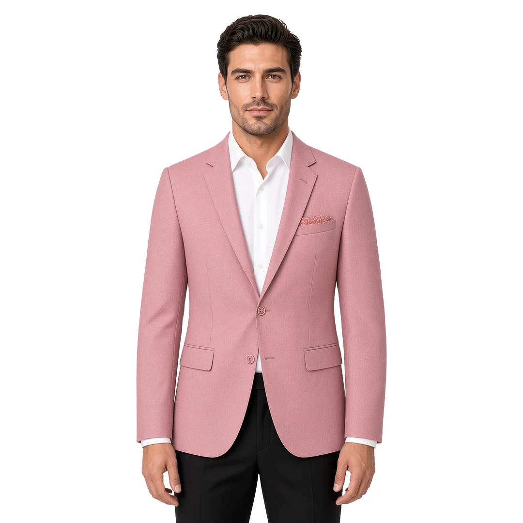 Pink Textured Blazer