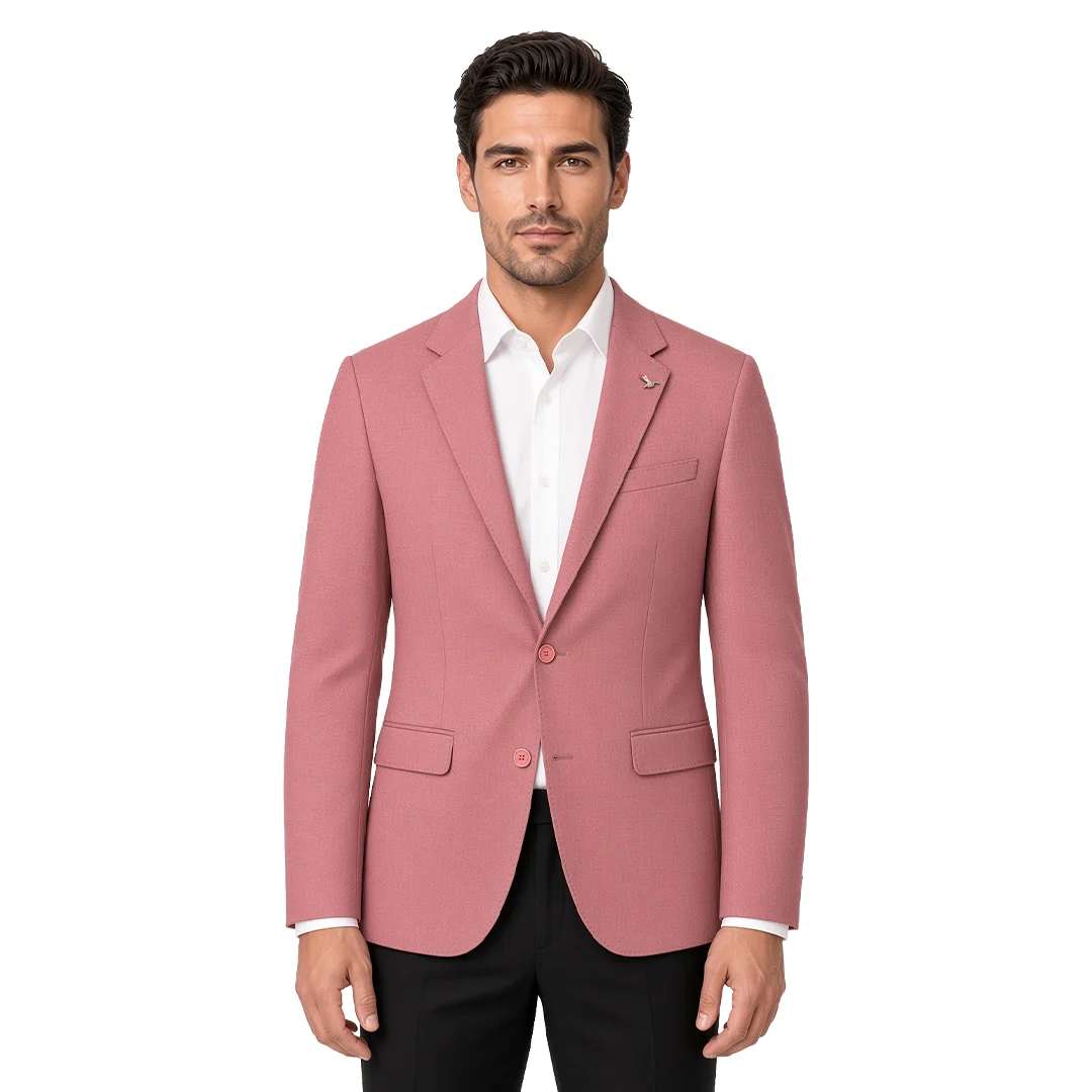 Pink Textured Blazer