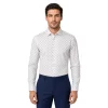 Men's White Floral Casual Shirt