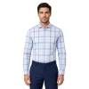 Men's Blue Checked Dress Shirt