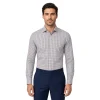 Men's Brown Checked Dress Shirt