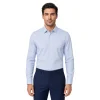 Men's Blue Geometric Dress Shirt