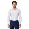 Men's White Checked Dress Shirt