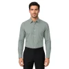 Men's Green Checked Dress Shirt